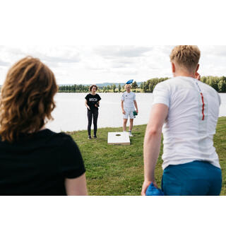 Sport-Thieme Cornhole &quot;Tournament&quot; &#196;rtp&#229;sespel Tr&#228;platta med h&#229;l